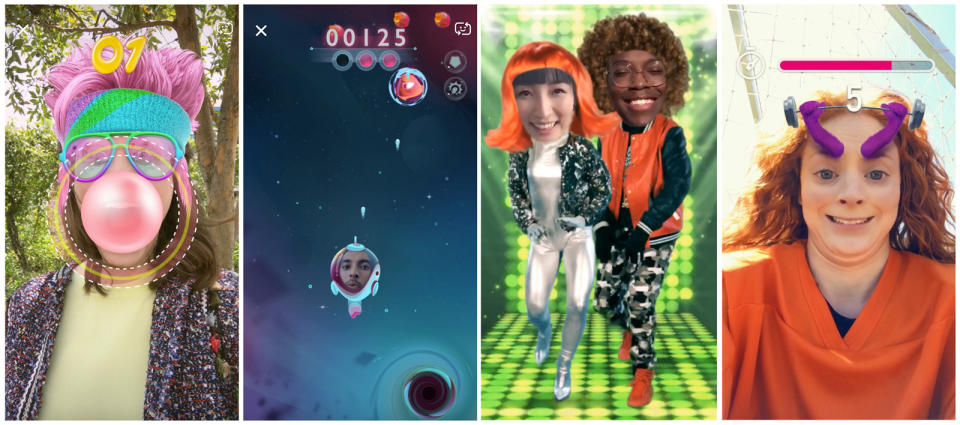 Snapchat's augmented reality Lenses are clever, but not particularly engaging.