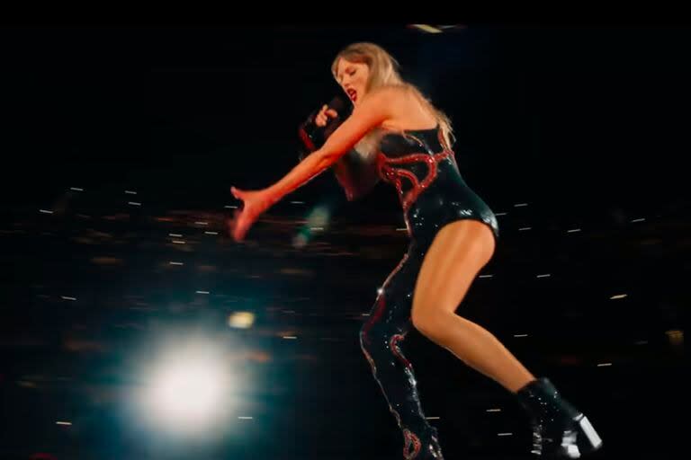 Taylor Swift, en uno de los momentos de su show