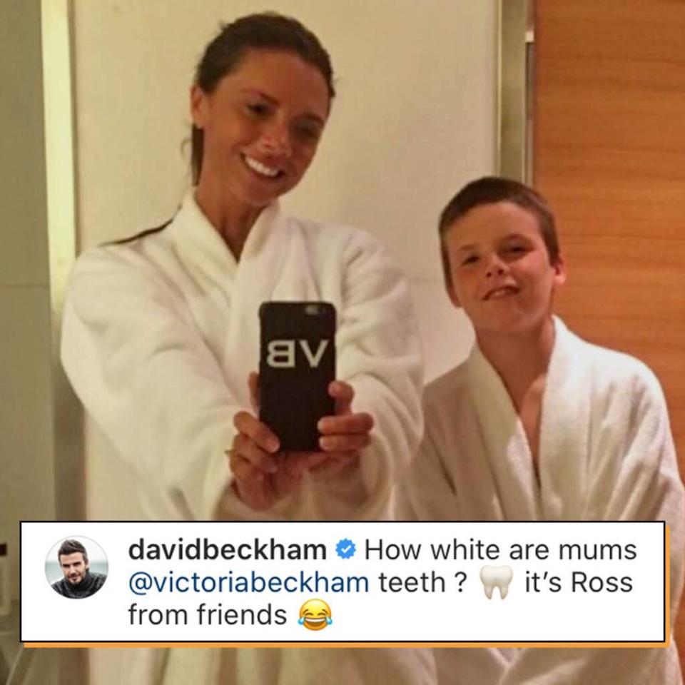 Victoria Beckham, Cruz Beckham, David Beckham Comment