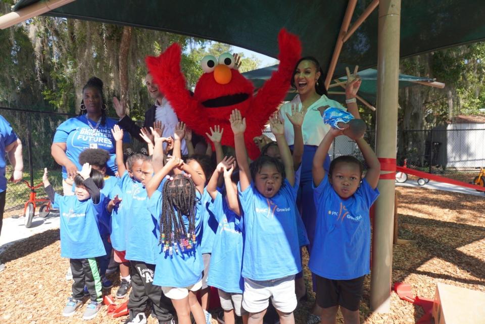 Episcopal Children’s Services and PNC Foundation celebrated the opening of a new outdoor play area at the ECS Gainesville Head Start/Early Head Start Center at 530 NE Waldo Road on Thursday.
(Credit: Photo provided by Voleer Thomas)