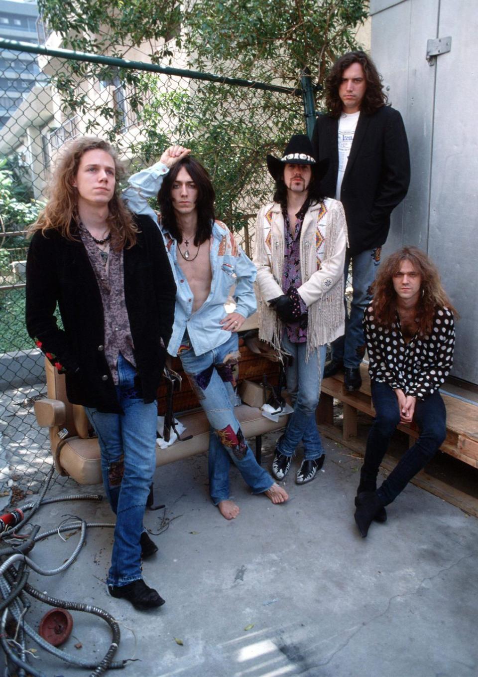 united states january 01 hollywood photo of black crowes, at the sunset marquis hotel photo by ian dicksonredferns