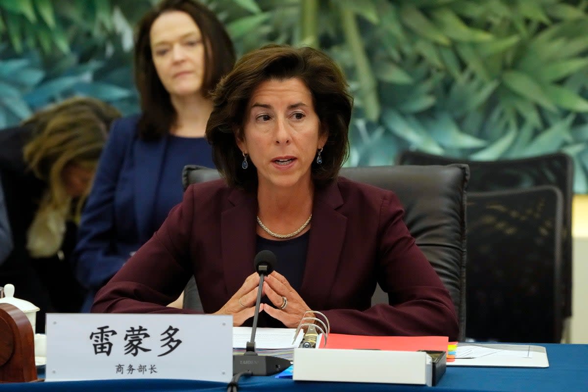 US Commerce Secretary Gina Raimondo (Copyright 2023 The Associated Press. All rights reserved)