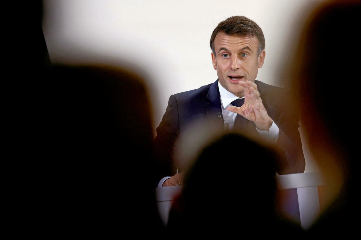 Emmanuel Macron a essuyé des critiques venant de la droite et de la gauche.  - Credit:CHRISTIAN HARTMANN / X90079 / REUTERS