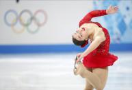 Canada's Gabrielle Daleman competes during the figure skating women's short program at the 2014 Sochi Winter Olympics February 19, 2014. REUTERS/Lucy Nicholson (RUSSIA - Tags: OLYMPICS SPORT FIGURE SKATING)