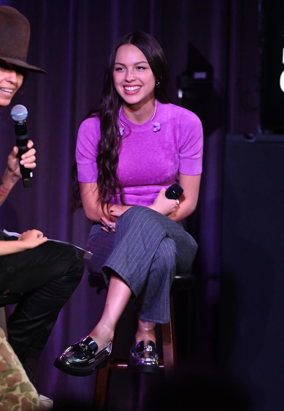 <h1 class="title">The Drop: Olivia Rodrigo at The GRAMMY Museum</h1><cite class="credit">Gilbert Flores/Getty Images</cite>