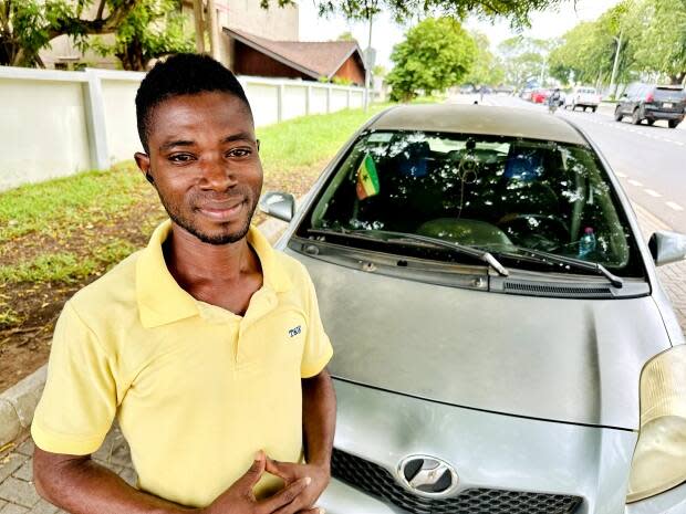 Michael Narh, 36, says he's only ever bothered to vote in one previous election, but this year, the ride-app driver says he's making a point of voting for Bediako. 