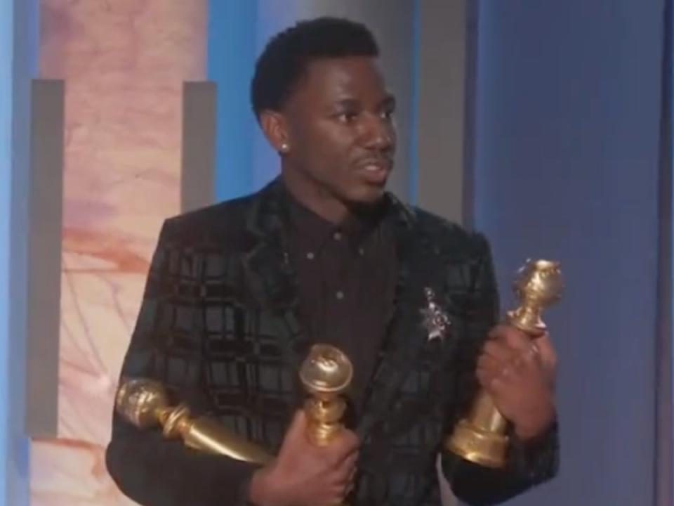 Jerrod Carmichael cracked Scientology joke about Tom Cruise at Golden Globes (NBC)