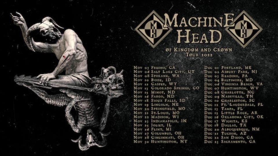 machine head fall 2022 us tour