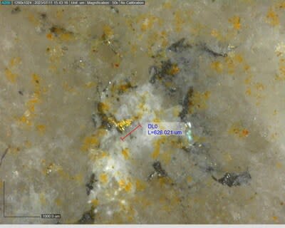 Figure 4: Examples of visible gold in drill hole DDRCCC-23-047 (CNW Group/Sitka Gold Corp.)