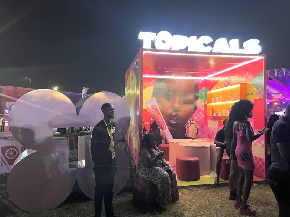 Representatives from Topicals, a U.S.-based skincare brand founded by Nigerian Olamide Olowe, were at the 2022 Afrochella Festival to get to know potential clientele, one representative said. (theGrio Photo/Chinekwu Osakwe)