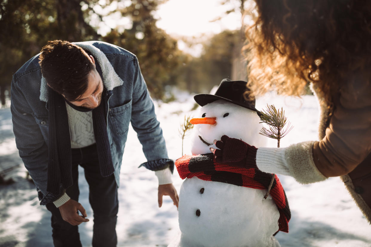 Josh Widdicombe has shared a tip for keeping gloves dry when playing in the snow. (Getty Images)