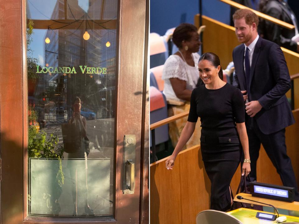 meghan markle and prince harry locanda verde NYC day