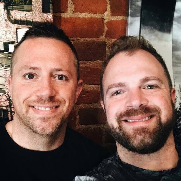 After 14 years as a couple, Micah Unice says marriage therapy has helped him and his husband stave off monotony and argue more effectively. (Photo: Micah Unice)