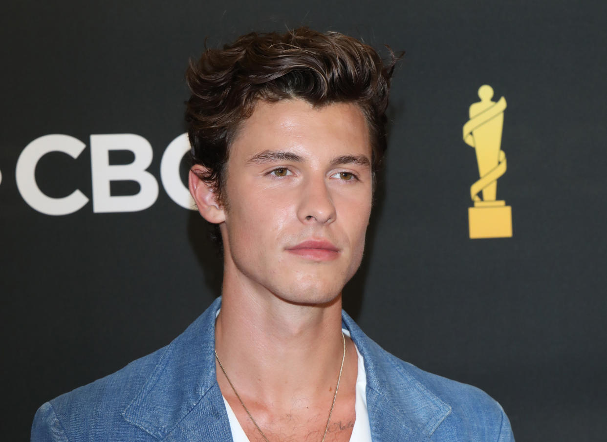 TORONTO, ONTARIO - MAY 15: Shawn Mendes attends the 2022 JUNO Awards Broadcast at Budweiser Stage on May 15, 2022 in Toronto, Ontario. (Photo by Jeremy Chan/Getty Images)