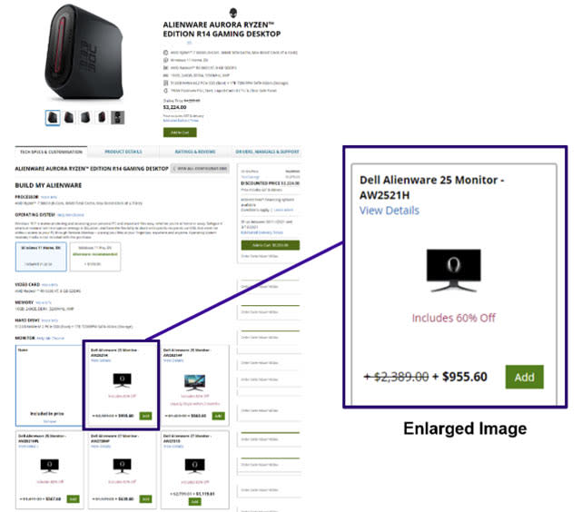 Dell monitor bundling