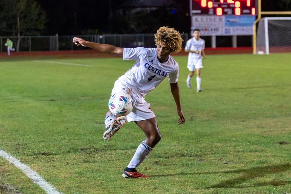 South Fork hosts Fort Pierce Central in a high school boys soccer game, Friday, Dec. 8, 2023, in Martin County.