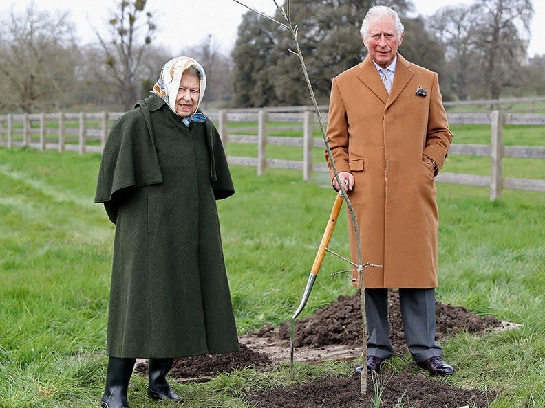 Queen Elizabeth II and the Prince of Wales (The Queen’s Green Canopy )