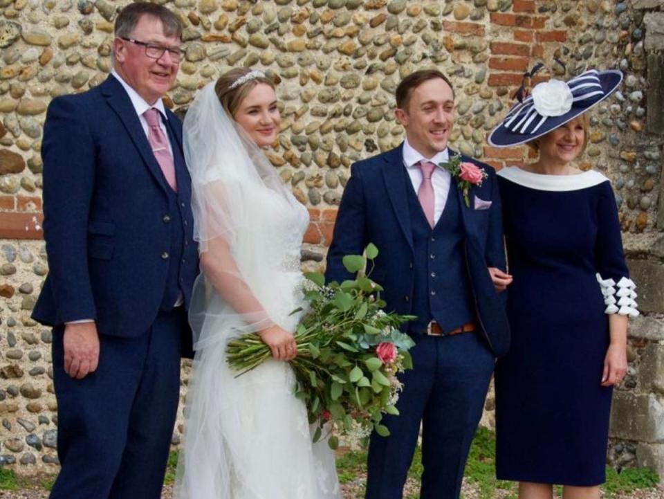 David and Trudie on their daughter Shona’s wedding day (Shona Taylor)