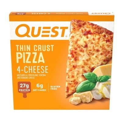 Quest Nutrition Four Cheese Frozen Thin Crust Pizza