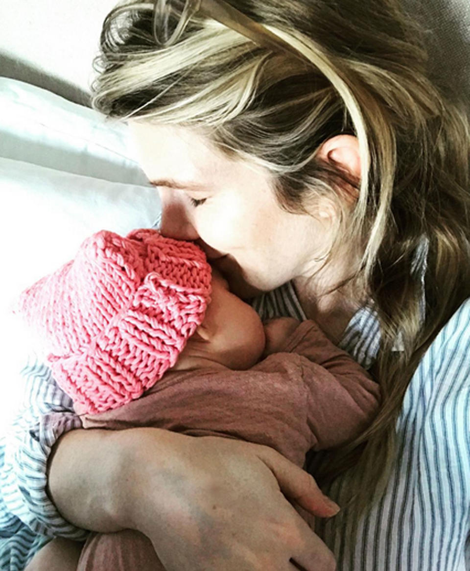 <p>The <em>American Horror Story </em>star and her partner Hamish Linklater welcomed a daughter, <span>she shared on her Instagram account</span>. The photo posted by Rabe shows her snuggling up close to her new baby girl, who’s wearing an adorable pink knit cap. “Happy International Women’s Day. Today. Tomorrow. Every day. Girls are magic,” she wrote <span>alongside the sweet shot</span>, hashtagging it, “#internationalwomensday #weshouldallbefeminists #thefutureisFEMALE.”</p>