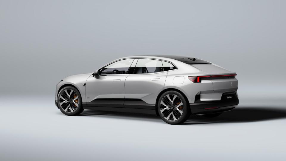 2024 polestar 4 seen from the side