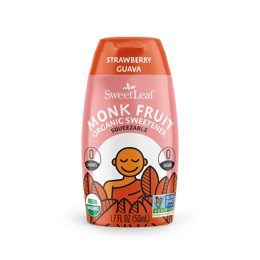 <p><a href="https://www.sweetleaf.com/products/monk-fruit-strawberry-guava?currency=USD&variant=32110248230972&gclid=CjwKCAiAzp6eBhByEiwA_gGq5I_NZDXmKrgEBt6BBewQw2og3EgwfEkwwuHzGsXb1O2toyubK7uzXhoCEKIQAvD_BwE" rel="nofollow noopener" target="_blank" data-ylk="slk:Shop Now;elm:context_link;itc:0;sec:content-canvas" class="link rapid-noclick-resp">Shop Now</a></p><p>Strawberry Guava</p><p>sweetleaf.com</p><span class="copyright">Sweetleaf</span>