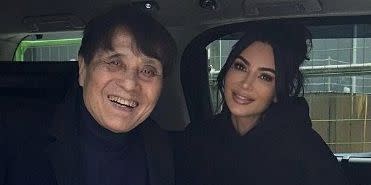 kim kardashian and tadao ando in a car in japan