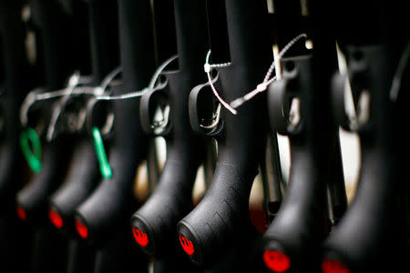 FILE PHOTO: Rifles are seen at the Sturm, Ruger & Co., Inc. gun factory in Newport, New Hampshire January 6, 2012. REUTERS/Eric Thayer/File Photo