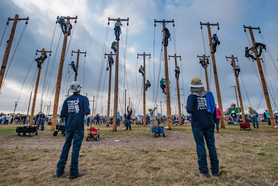 The 150 linemen, including 23 from Orlando Utilities Commission, showed off their skills and knowledge through activities and exercises.