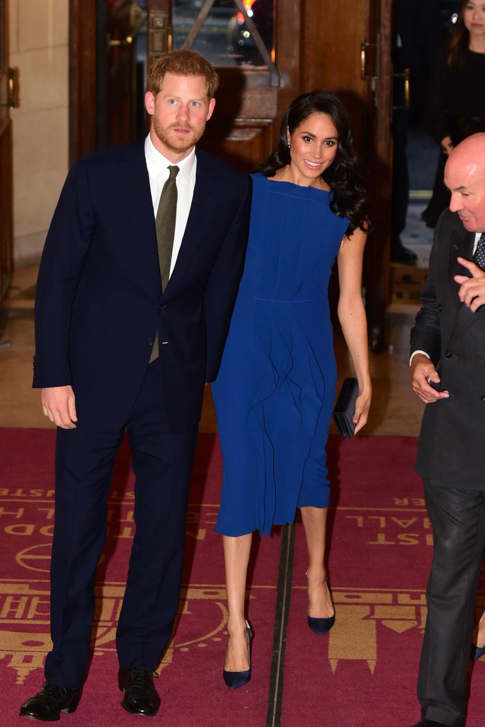 The ruffles on the front of her dress caused a bit of a stir. Photo: Getty