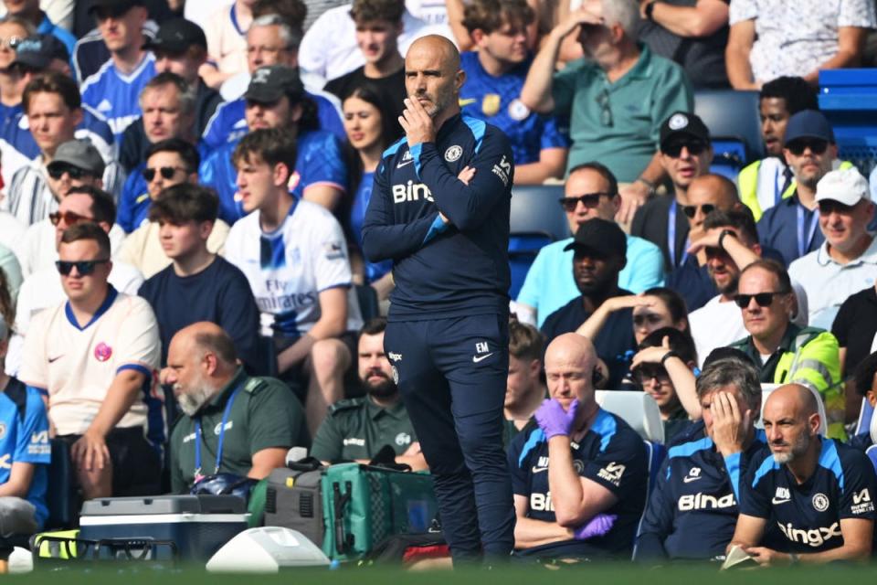 Enzo Maresca lost his competitive first match in charge of Chelsea against Man City on Sunday  (Getty Images)