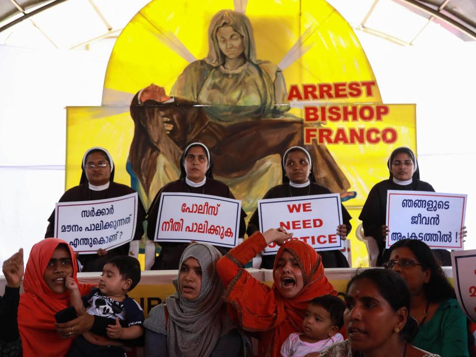 Nuns demanded the arrest of Bishop Mulakkal: AFP/Getty Images