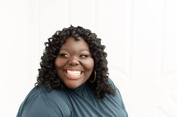 Sarah Adomako-Ansah, an Edmonton elementary school teacher, is the new educator-in-residence for the Canadian Museum of Human Rights in Winnipeg.  (Dallas Curow Photography - image credit)