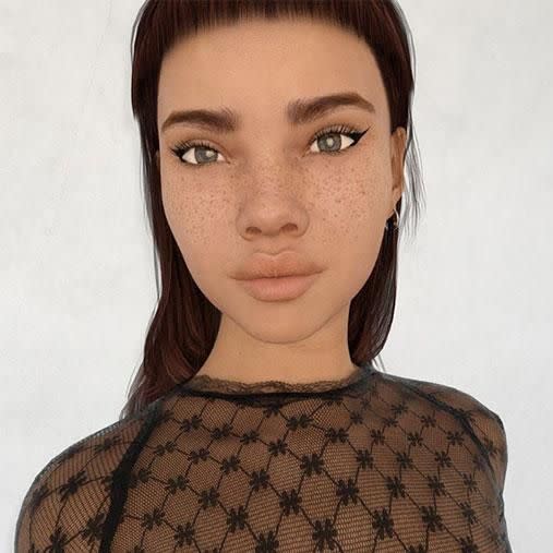 Is she human or isn't she? Photo: Instagram/lilmiquela