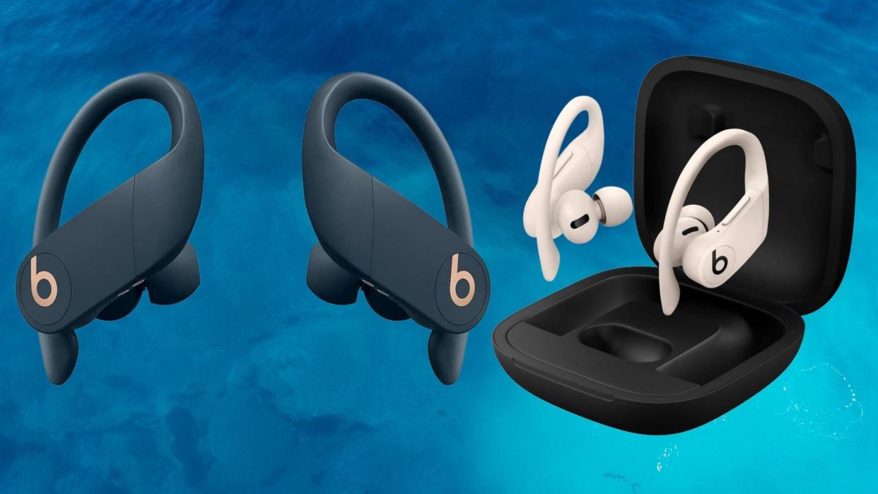 Beats Powerbeats Bro in navy and white