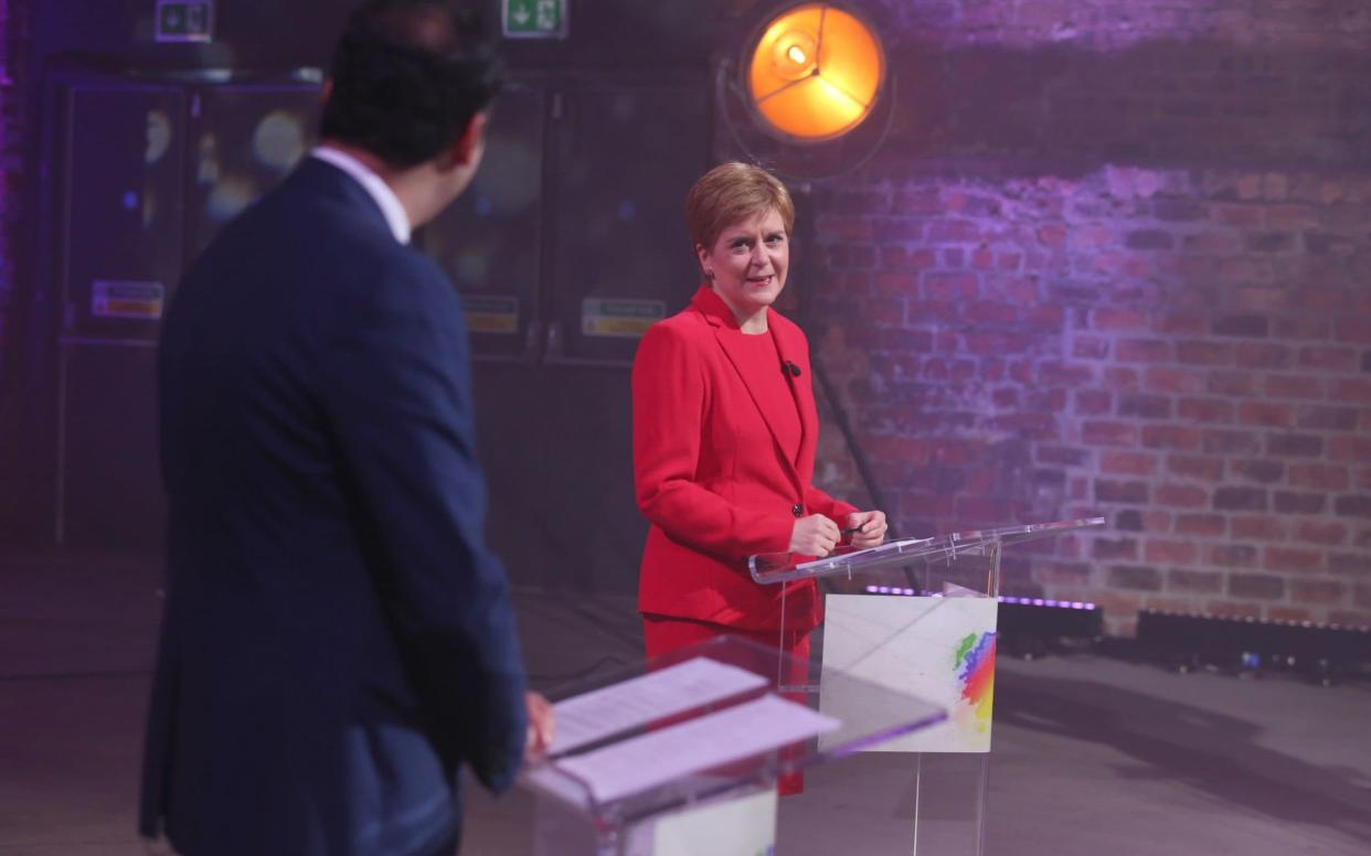 Scottish Labour leader Anas with SarwarFirst Minister and leader of the Scottish National Party (SNP) Nicola Sturgeon - Andrew Milligan/PA Wire