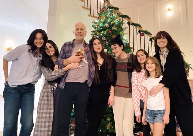 Demi Moore Instagram Bruce Willis and his family