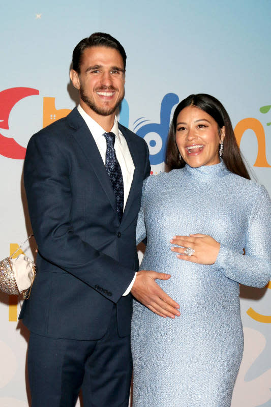 <p>IMAGO / ZUMA Wire</p><p><a href="https://pagesix.com/2023/03/18/gina-rodriguez-gives-birth-welcomes-first-baby-with-joe-locicero/" rel="nofollow noopener" target="_blank" data-ylk="slk:Gina Rodriguez and Joe LoCicero;elm:context_link;itc:0;sec:content-canvas" class="link "><strong>Gina Rodriguez</strong> and <strong>Joe LoCicero</strong></a> have welcomed their first child sometime in the winter. The <em>Jane the Virgin</em> actress was first spotted sporting the infant in a carrier while out on a walk on March 18. The couple has endeavored to keep their child out of the spotlight, but they have referenced him by name at least a few times. He's called Charlie. </p>