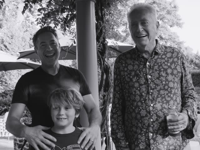 Netflix © 2022 Robert Downey Jr. with his son Exton Elias Downey and his dad Robert Downey Sr. in Sr