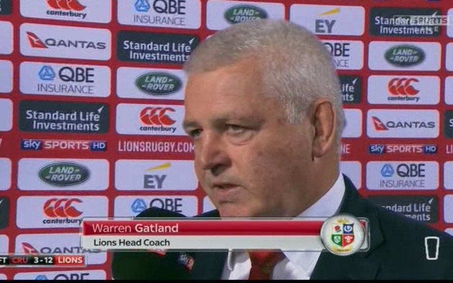 Warren Gatland - Credit: Sky Sports