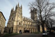 A general view of Canterbury Cathedral in Canterbury, England.