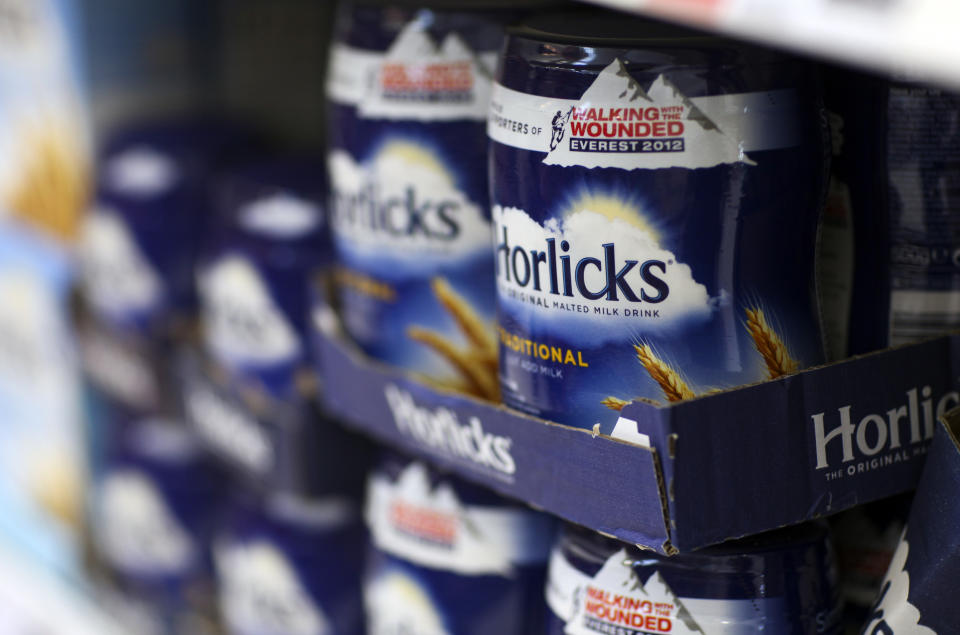 Envases de Horlicks en una tienda. Foto: Bloomberg.