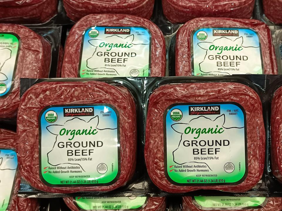 Kirkland Signature organic ground beef