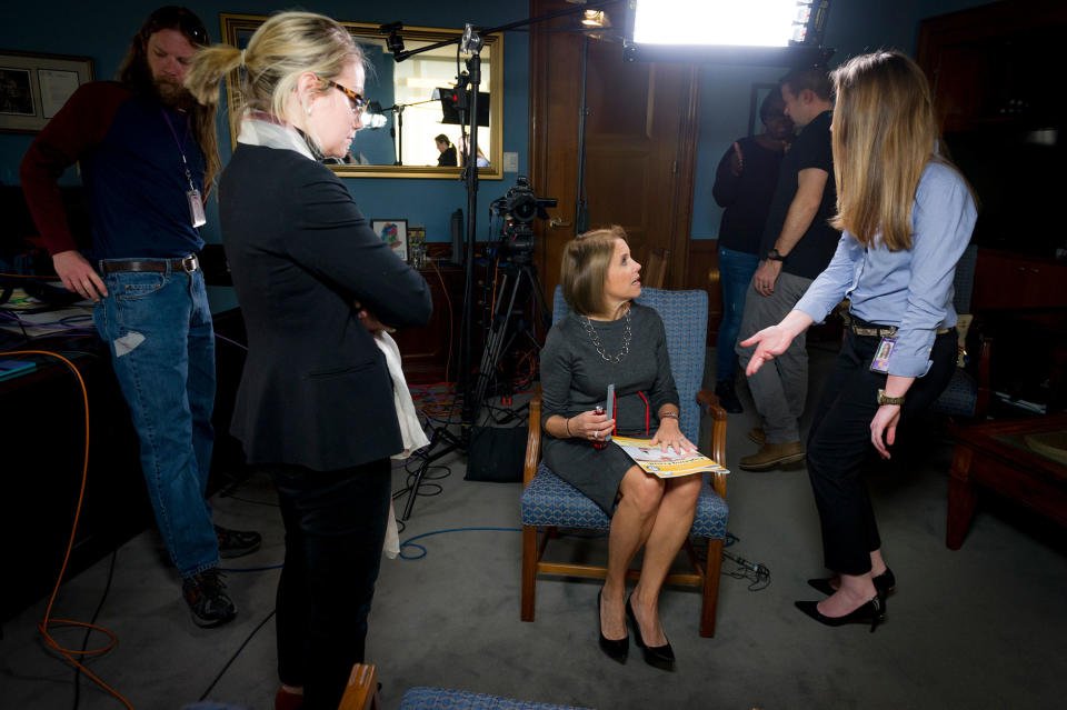 Behind the scenes of Katie Couric’s interview with Sen. Susan Collins