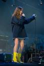 <p>Lipa wore Marques'Almeida to perform at T In The Park.</p>