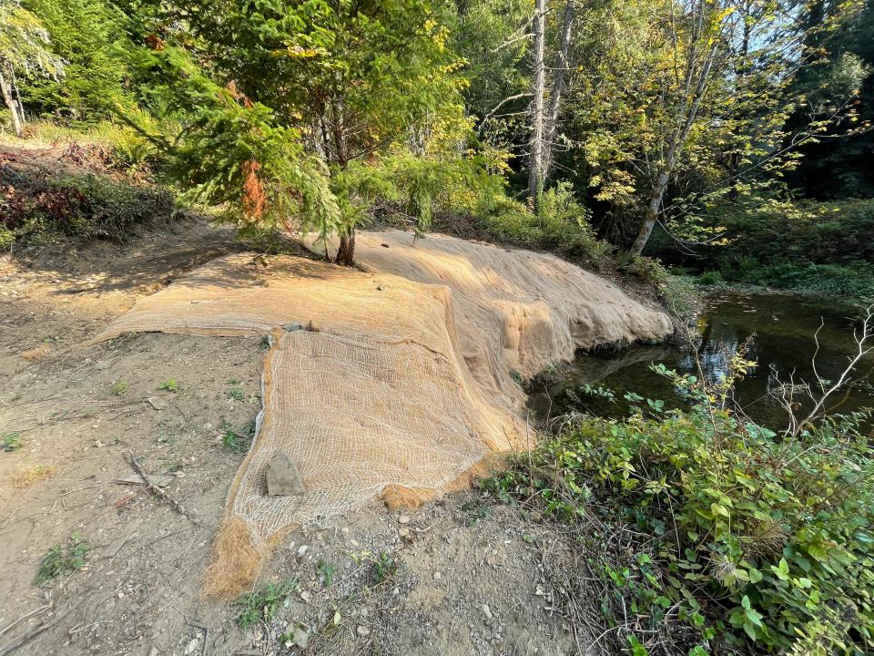 The site of the old pumphouse after it was cleared.