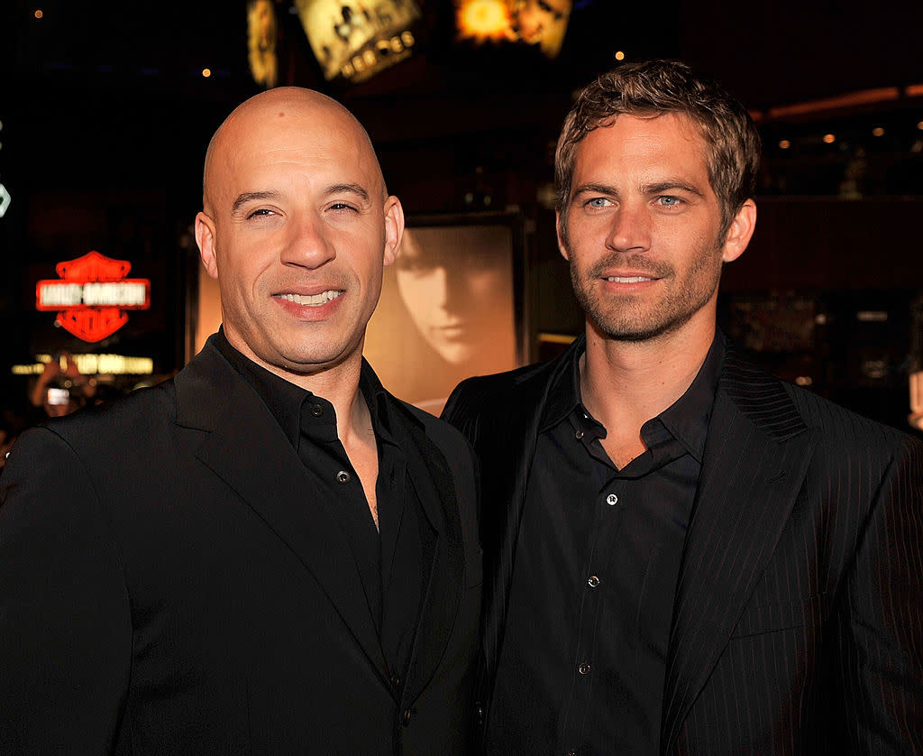 Vin Diesel and Paul Walker attend the premiere of Fast & Furious. (Photo: Kevin Winter/Getty Images)