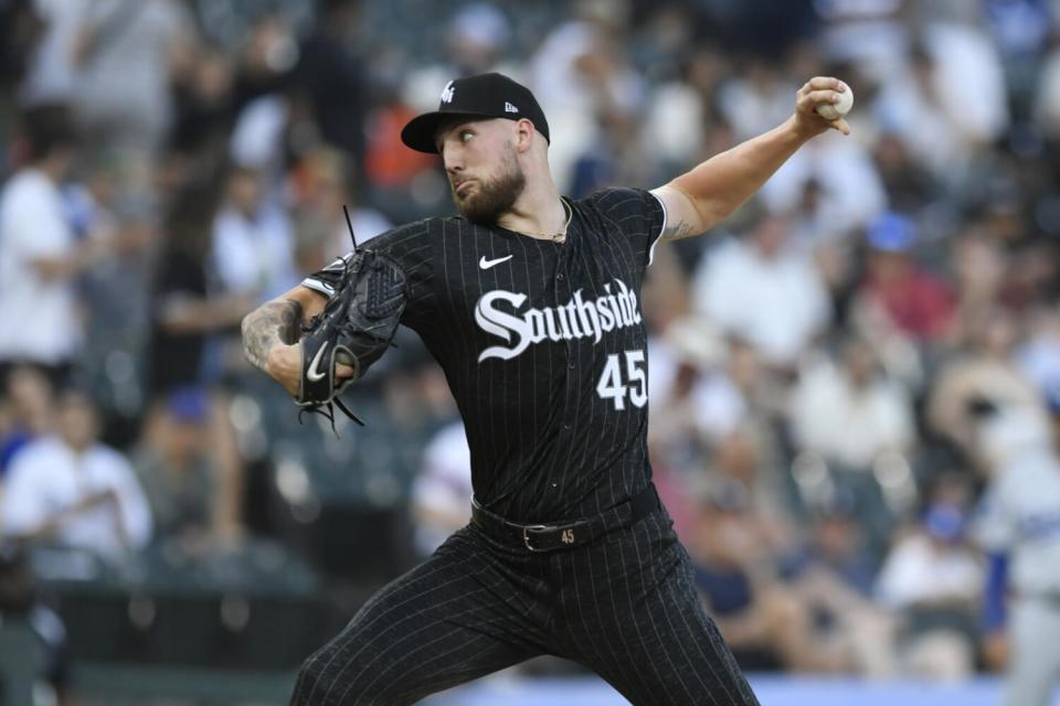 Garrett Crochet, startende speler van de White Sox, is een potentiële optie voor de Dodgers om hun rotatie te versterken tegen de deadline.