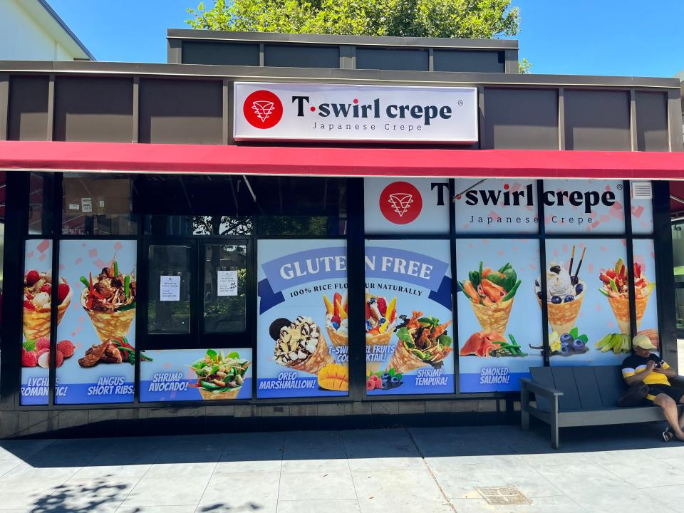 Japanese crepes with a twist are on the menu at T-Swirl Crepe which is set to open at the Cross County Center July 28.