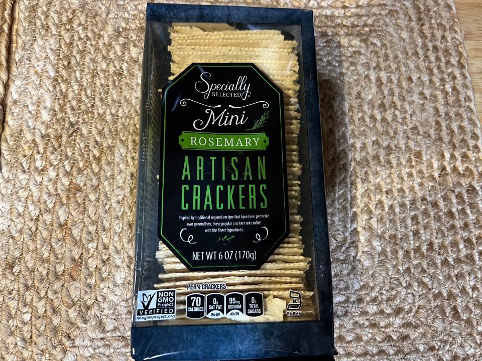 Specially Selected mini rosemary artisan crackers